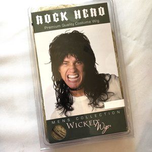 80’s Blonde Wavy Curls  Rock Hero Wig -  NWT NOS